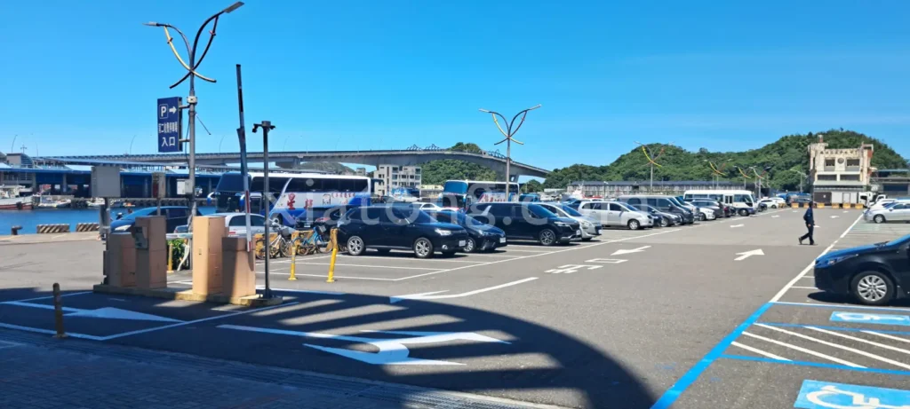 南方澳停車場裡的南方澳漁港第二停車場